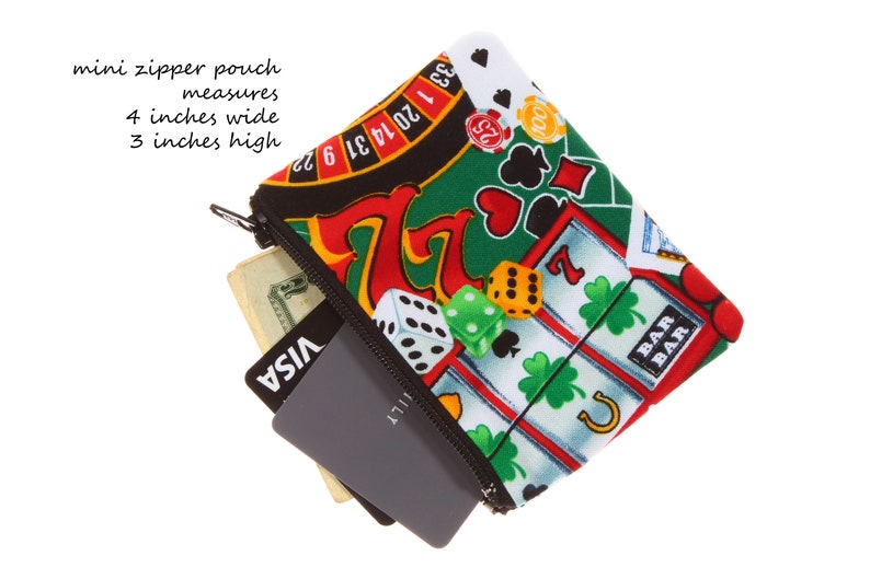 Casino money pouch coin purse poker card game pouch stash Etsy
