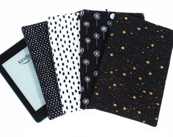 Kindle Paperwhite case e-reader padded sleeve Rifle fabric tablet cover stars hearts geometric