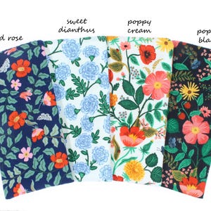 Floral Glasses Case: Soft Fabric Sunglasses Pouch, Rifle Paper Style image 8