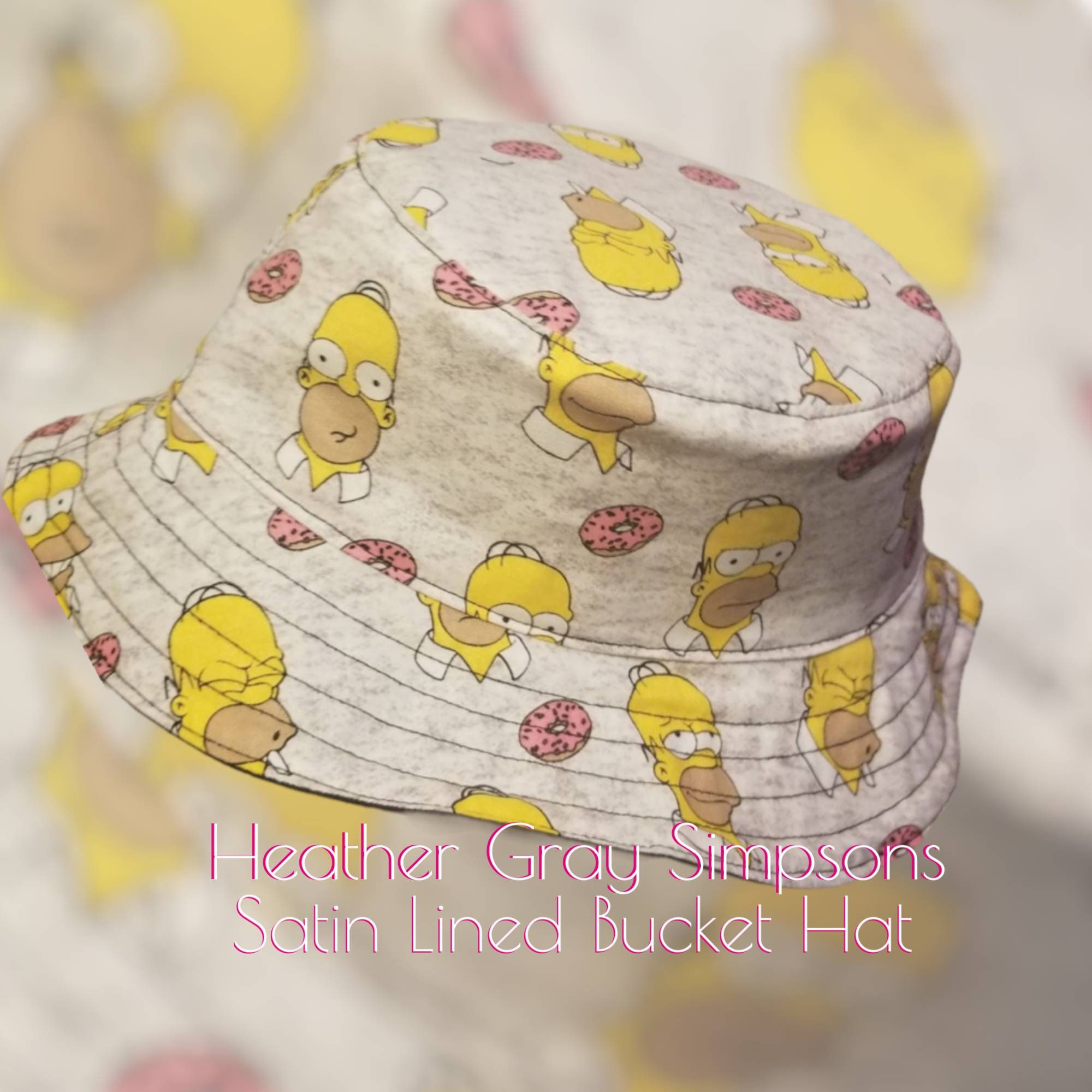 Simpsons Bucket Hat Satin Lined Bucket 