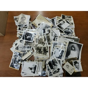 Lot OF 100+ Original Random Found Old Photographs Pictures Photos B&W Vintage Snapshots Pics