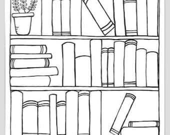 Bookshelf Graphic Etsy Bookshelf Graphic Etsy