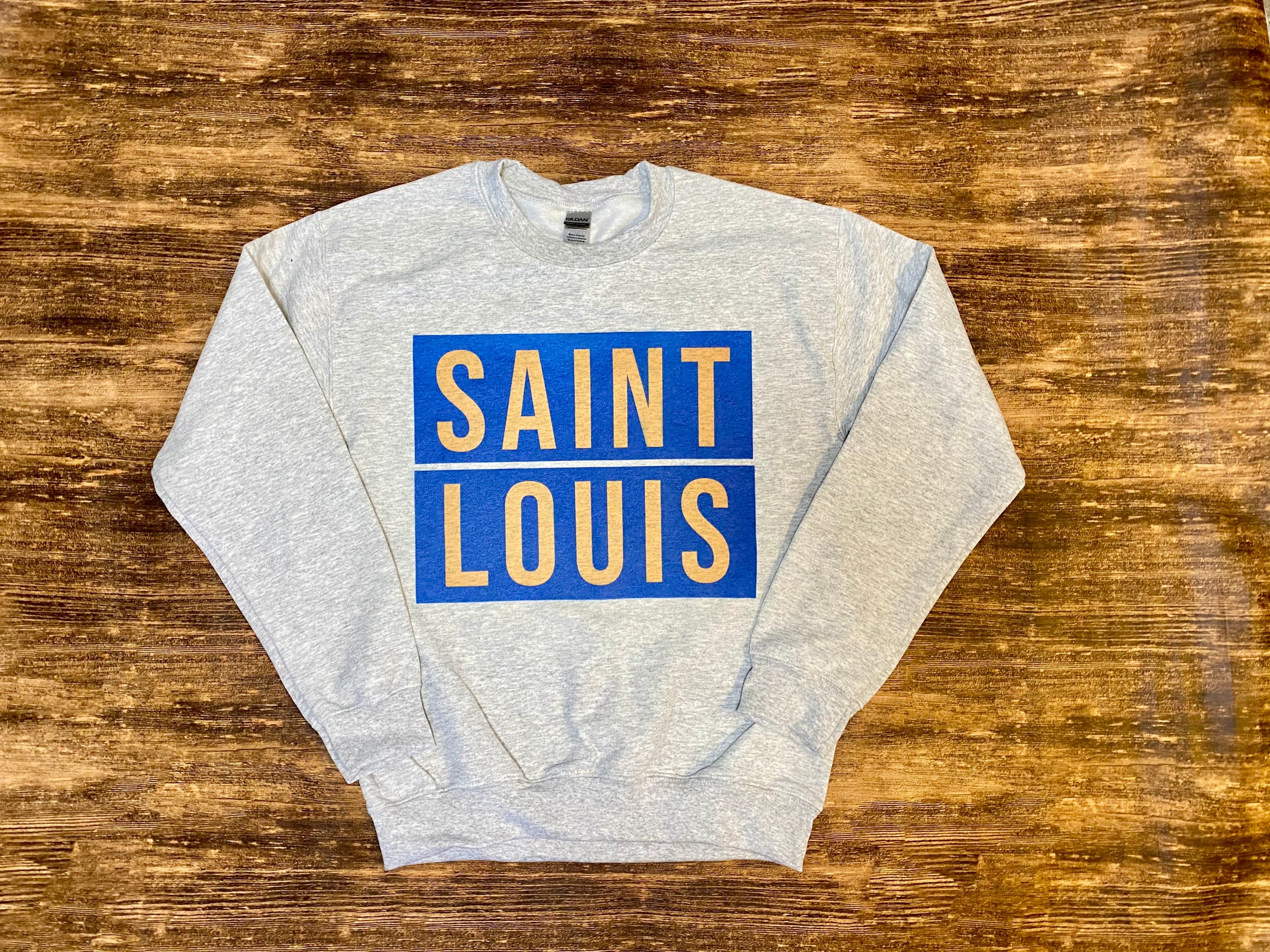Blue top saint sweatshirt