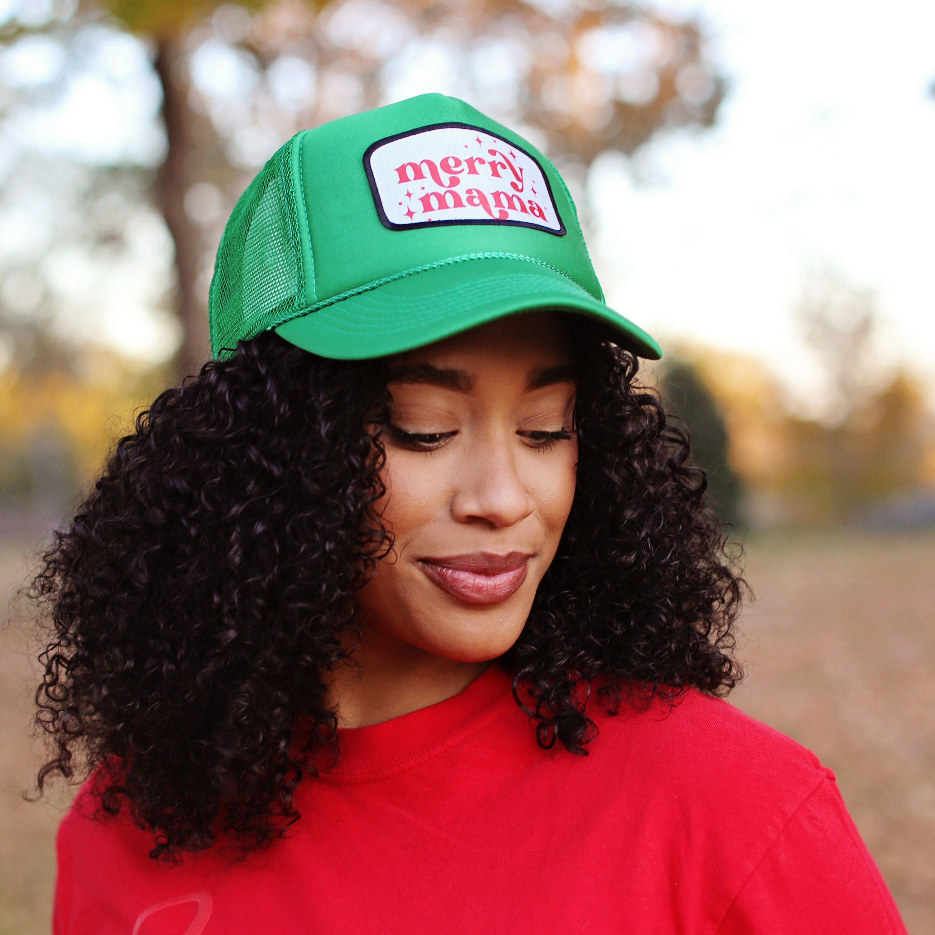 Merry Mama Trucker Hat Etsy
