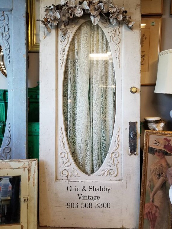 Antique Door Victorian Door French Country Front Door Beveled Etsy