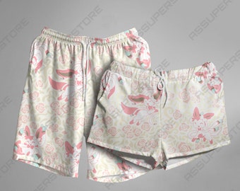 Sylveon Hawaiian Shorts Fairy Sylveon Summer Hawaiian Short Sylveon Short Gift