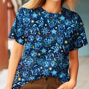 Electric Fox Tropical Shirt – Cute Yellow Animal Tee – Summer Leaf Print Top