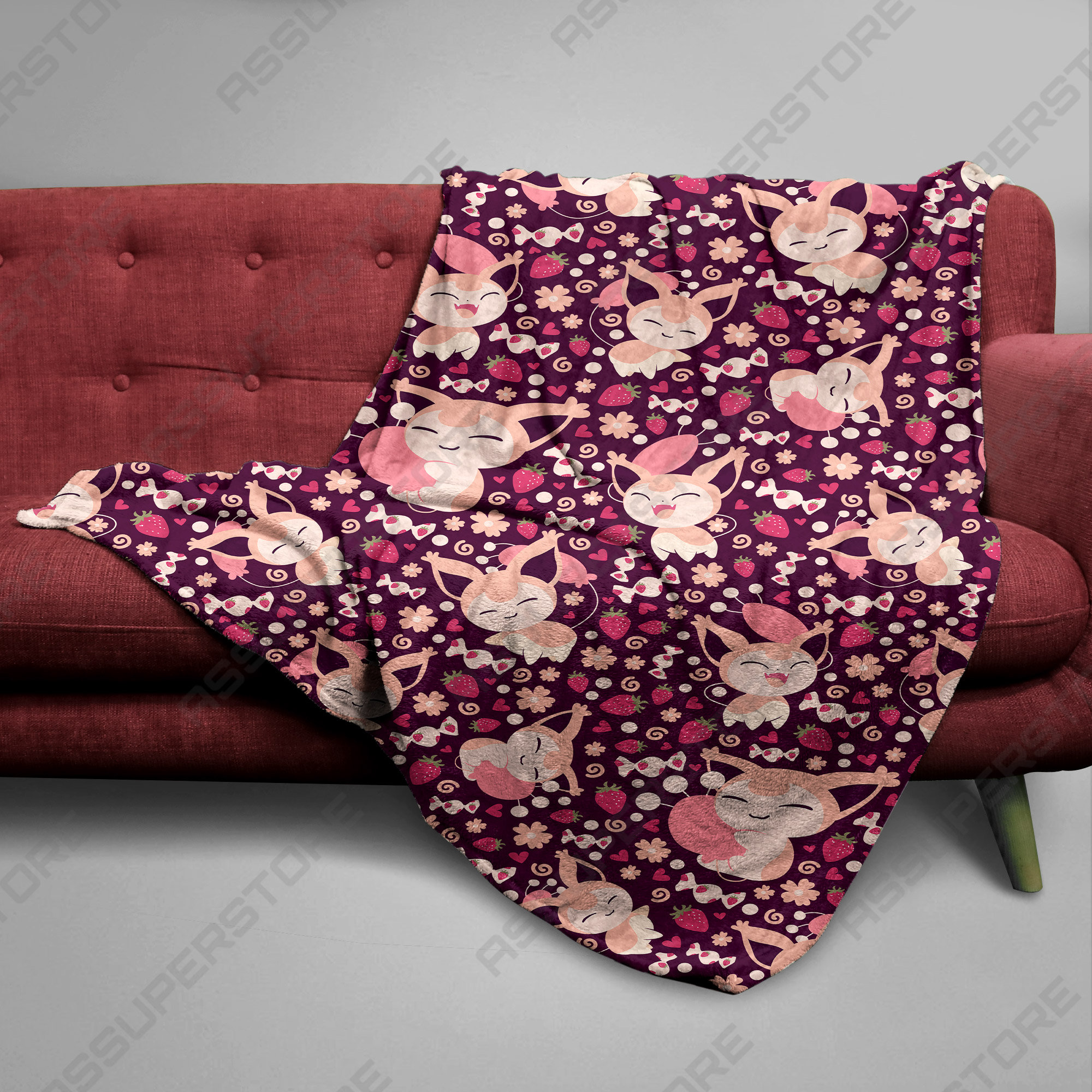 Cat Fleece Blanket Home Decor Throw Blanket Gift