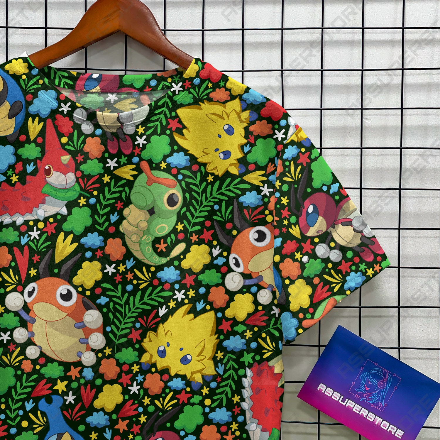 Wurmple Caterpie Tshirt Design, Wurmple Ledyba Anime Emotes Tshirt