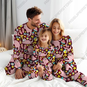 Dopey pyjamaset Bijpassende familiepyjama Pyjama voor stellen cadeau