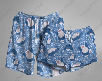 Snorlax Hawaiian Shorts Snorlax Summer Hawaiian Shorts Gift