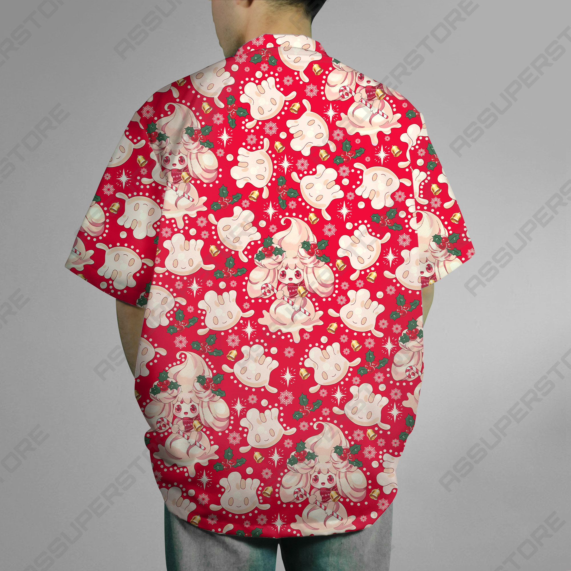 Alcremie Hawaiian Button-Up Shirt Alcremie Hawaiian Alcremie Shirt Gift