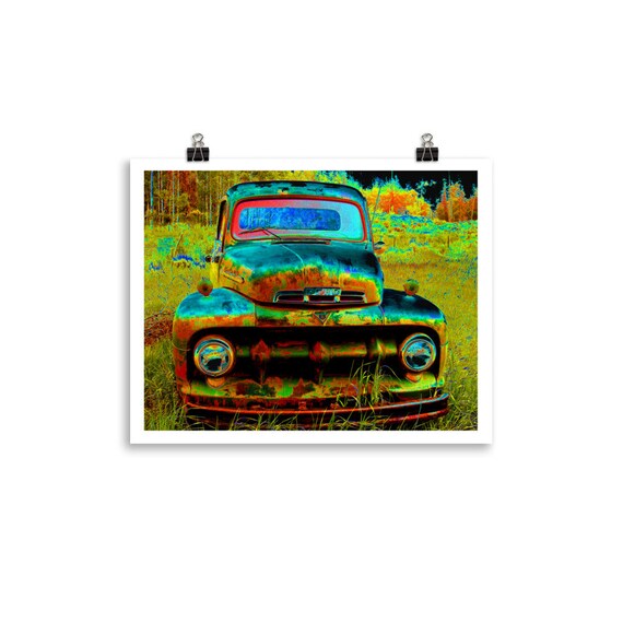 Old Ford Truck #1 Poster - Thick Matte Paper for Father's