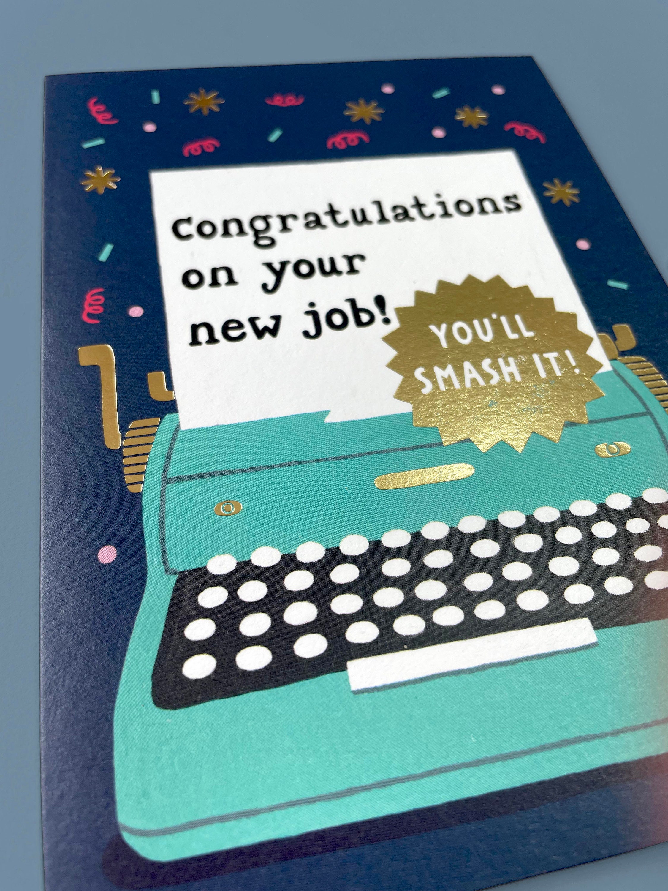 Congratulations on Your New Job Card | New Job Greetings Card ...