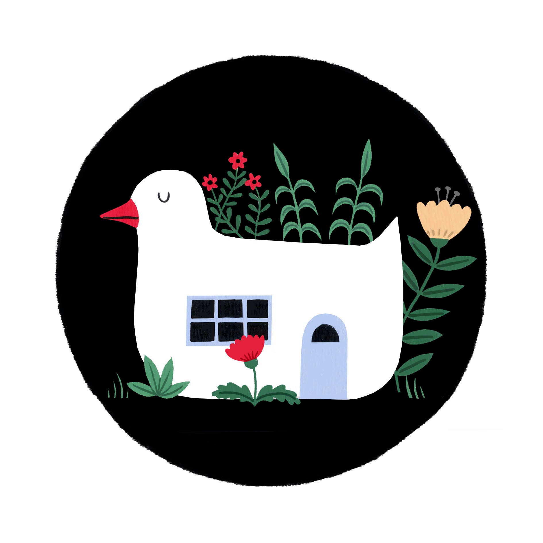 Square Duck House Mini Print 160 X 160cm Novelty House Fun - Etsy