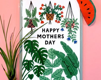 Mother's Day Card (A6) | mom card | mum card | eco card | botanical art | nature painting