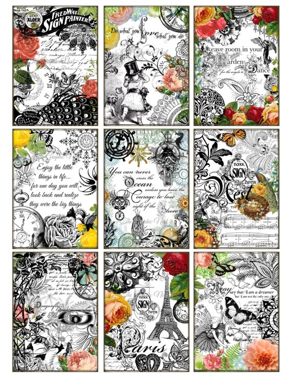 Inspirational ATC Cards for Scrapbooking Card Making Etsy