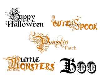 Halloween word art 2. Digital file.