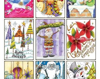 Christmas ATC Cards. Digital Download. | Etsy