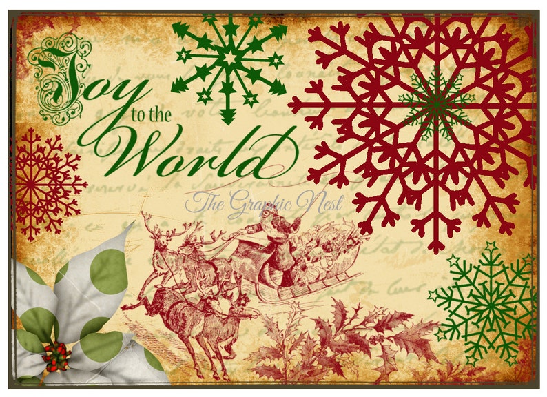 Christmas ATC Cards for Scrapbookingcardscraftsetc. Digital | Etsy