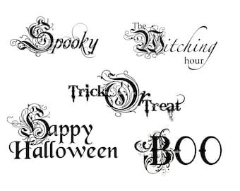 Halloween Word art. Digital files