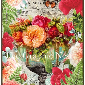 Flower ATC Printable. Digital Download - Etsy