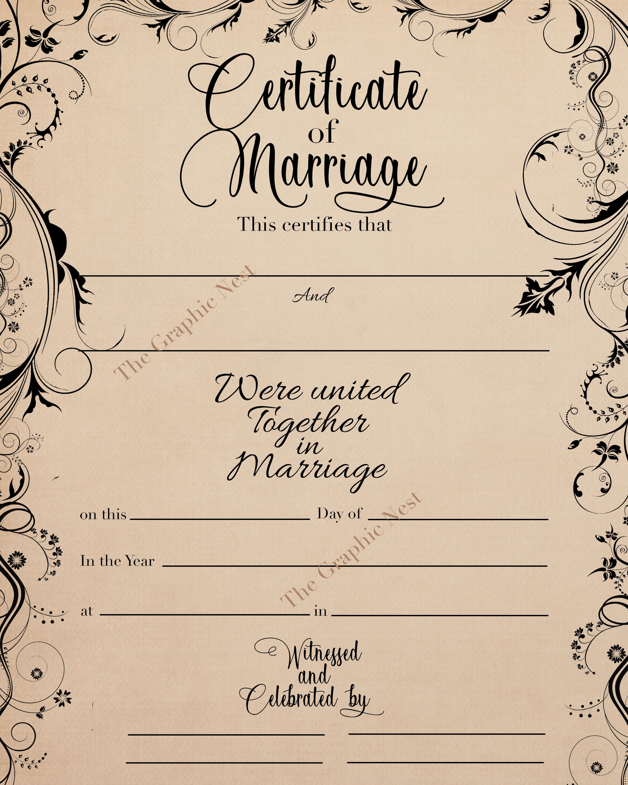 marriage certificate for tourist visa