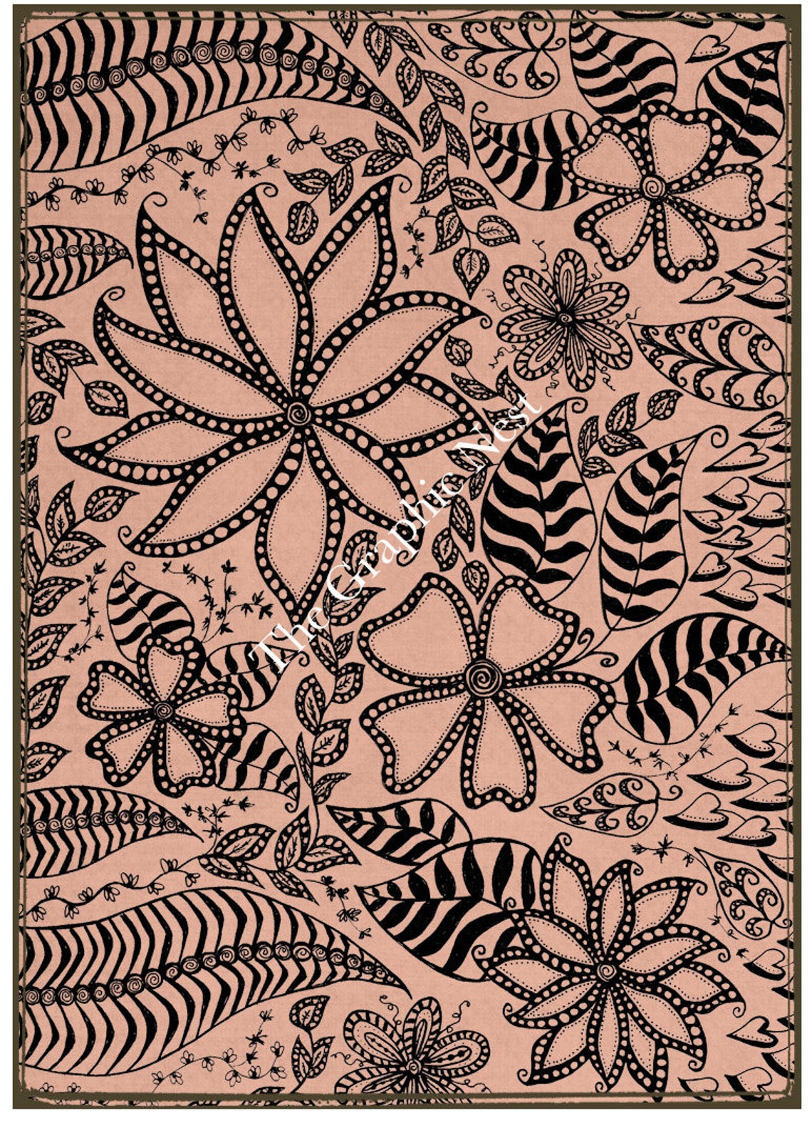 ATC Zentangle Cards. Digital Download. Etsy