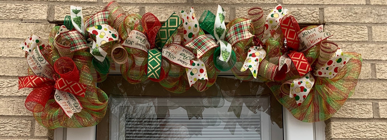 Christmas garland mantle garland traditional Christmas | Etsy