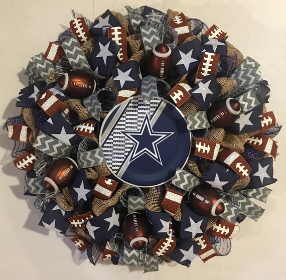 Dallas Cowboys wreath Dallas cowboys Dallas Cowboys decor | Etsy