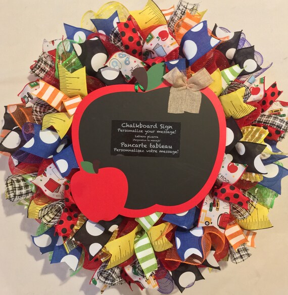 Teacher Wreath Classroom Wreath Classroom Decor Back To Etsy