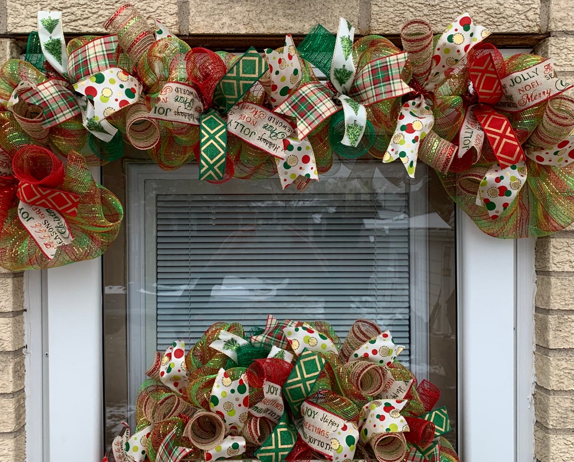 Christmas garland mantle garland traditional Christmas | Etsy