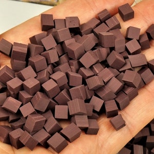 5mm Clay Chocolate Sprinkles - Mini Cubes for Dollhouse Brownies