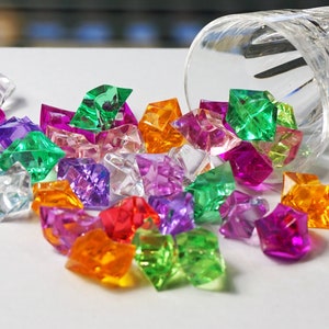 Acrylic Gems Plastic Stars Fake Gems 155 Pcs Fake Jewels Assorted