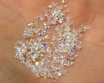 AB PREMIUM CRYSTALS Pixie Dust Nail Art Crystal Pixie Dust for Nails Micro  Zircon Rhinestones Nail Rhinestones Women Gift Small Gift for Her -   Singapore