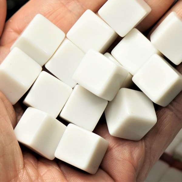 WHITE SUGAR CUBES 1/2" Dollhouse Miniature Food Resin White Cubes For Craft Slime Charms Jewelry Supply Fake Sugar Cubes Gift Box For Kids
