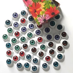 20mm Resin Oval Doll Eyes – BJD Modeling, Halloween Art (8 Pieces)