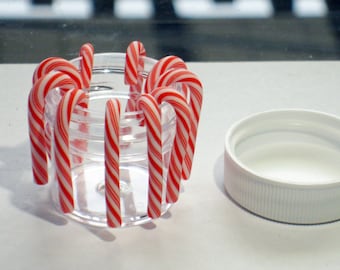 Mini Resin Candy Canes, Dollhouse Christmas Crafts, Small Gift