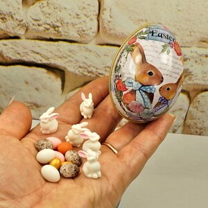 HOLIDAY GIFT SET In Egg Gift Box, Small Gift Idea For Kids, Egg Surprise, Birthday Gift For Girls, Easter Eggs, Easter Bunnies, Tin Egg Box