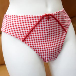 RETRO STYLE GINGHAM Panties, Gift for Her