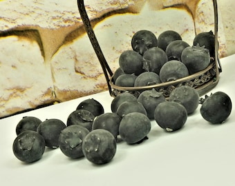 Lifelike Foam Blueberries, Kitchen Decor, DIY Craft Supplies