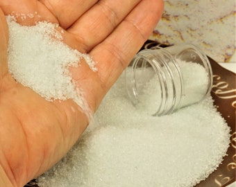 Fake Granulated Sugar, Dollhouse Food Craft, 1/2 Oz Plastic Jar