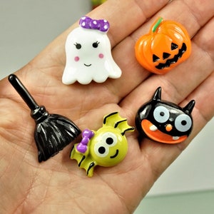 HALLOWEEN FLAT Back CABOCHONS, Gift for kids