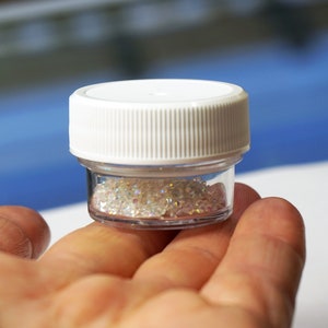 PREMIUM AB CRYSTALS Dust For Nail Crystal Pixie Dust Micro Zircon Nail Rhinestones 1250 Swarovski Crystals In Jar Small gift Idea For Her image 9