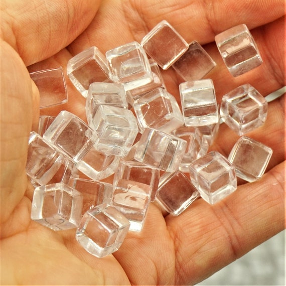 Resin CLEAR ICE CUBES, Crystal Clear Transparent Ice Cubes for Craft, Party  Decor Ice, Slime Charms, Ice Cube Cabochons, Diy Gift for Kids -  Canada