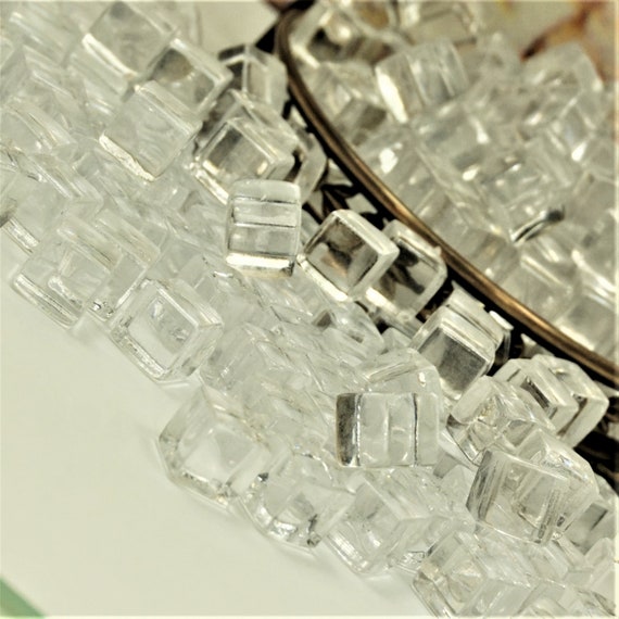Resin CLEAR ICE CUBES Crystal Clear Transparent Ice Cubes for Craft Party  Decor Ice Slime Charms Ice Cube Cabochons Ready to Gift for Kids 