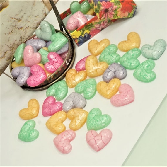 MARBLED HEARTS For CRAFT Assorted Neon Colors Flatback 3D Heart Cabochons Cell Phone Case Decor Decoden Charms Small Gift Idea For Kids MARBLED HEARTS For CRAFT Assorted Neon Colors Flatback 3D Heart Cabochons Cell Phone Case Decor Decoden Charms Small Gift Idea For Kids