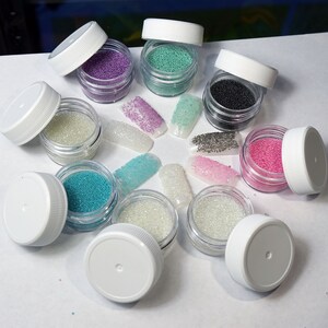 CAVIAR MICRO BEADS For Nails, 9 Colors Caviar Crystal Rhinestones, Pixie Glass Beads, Rainbow Nail Beads, Small Gift Idea For Her