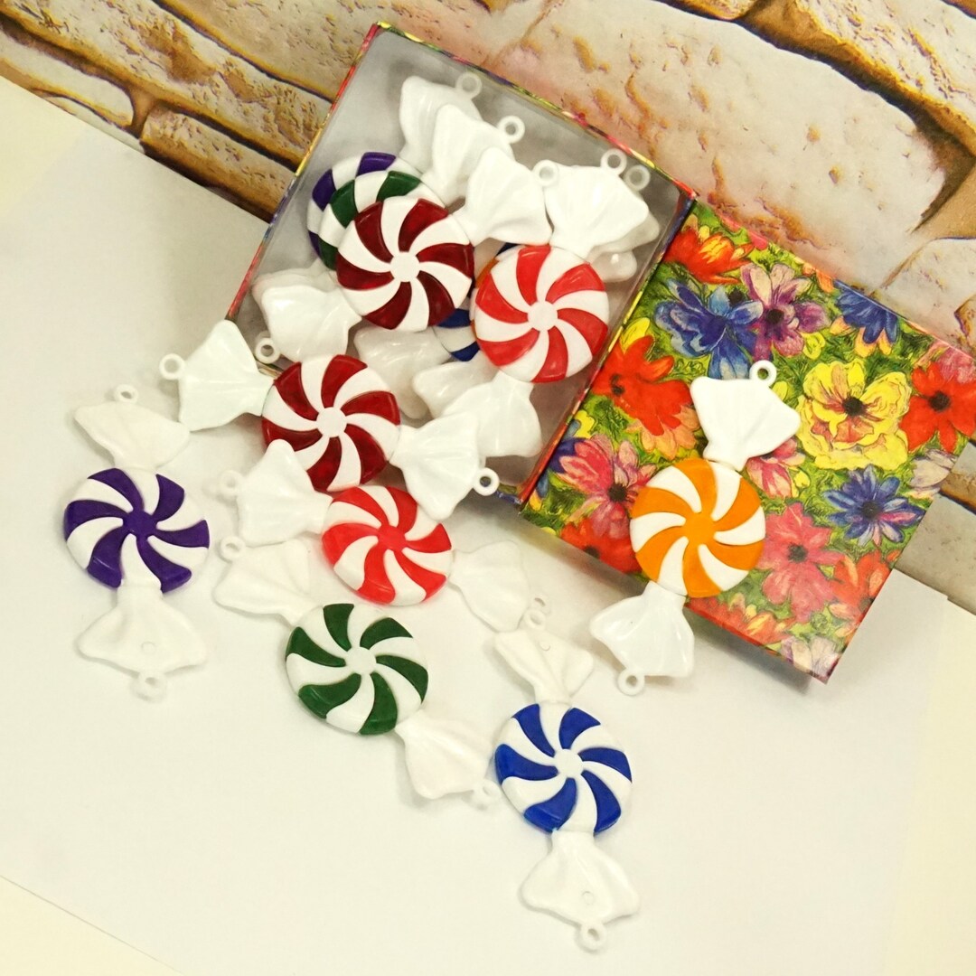 PEPPERMINT CANDY CHRISTMAS Tree Hanging Ornaments Xmas Garland Etsy