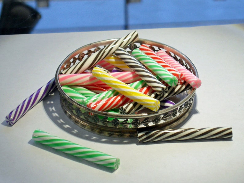 TWISTED CANDY STICKS Cabochons Slime Candy Charms Multicolor Etsy
